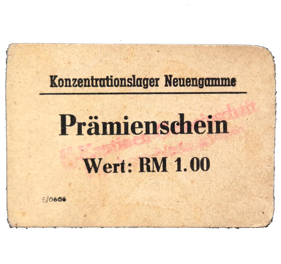 NEUENGAMME CONCENTRATION CAMP 1RM COUPON/NOTE (1 of 4)