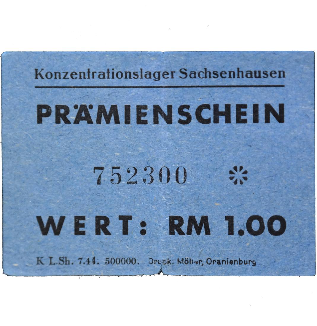 SACHSENHAUSEN CONCENTRATION CAMP 1RM COUPON/NOTE (1 of 4)