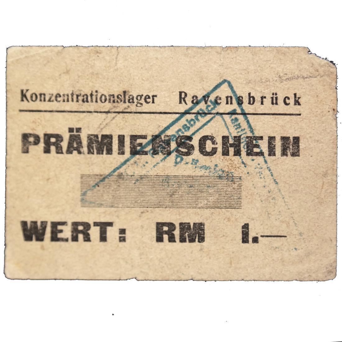 RAVENSBRÜCK CONCENTRATION CAMP 1RM COUPON/NOTE (1 of 5)
