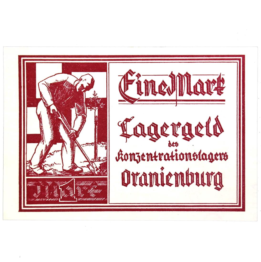 ORANIENBURG CONCENTRATION CAMP 1RM NOTE (1 of 3)