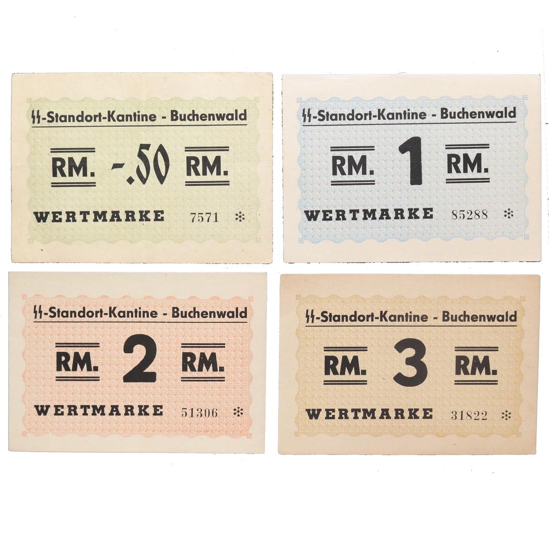 BUCHENWALD CONCENTRATION CAMP 50PF-3RM NOTES (1 of 6)