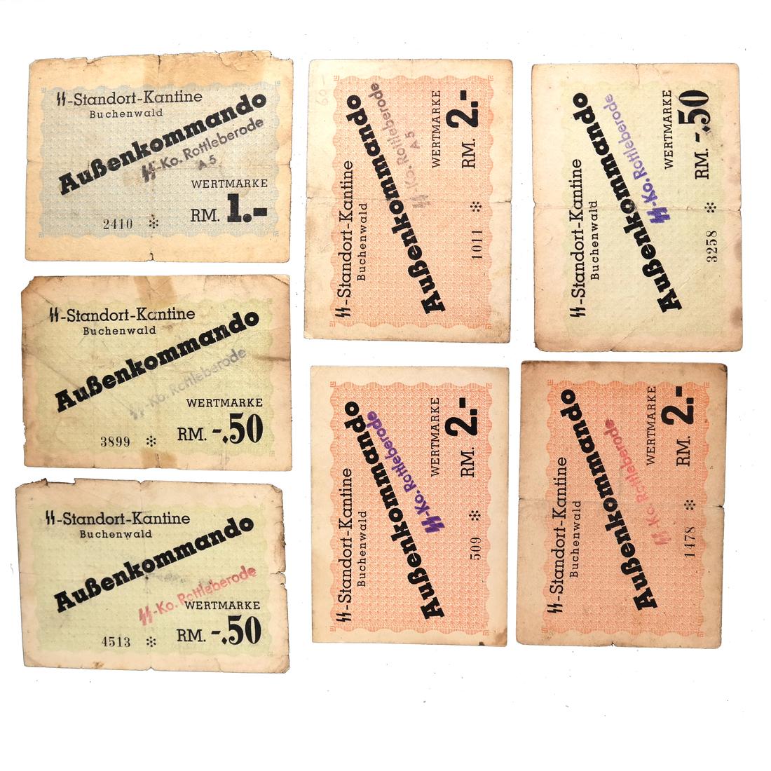 ROTTLEBERODE BUCHENWALD CONCENTRATION CAMP NOTES (1 of 8)