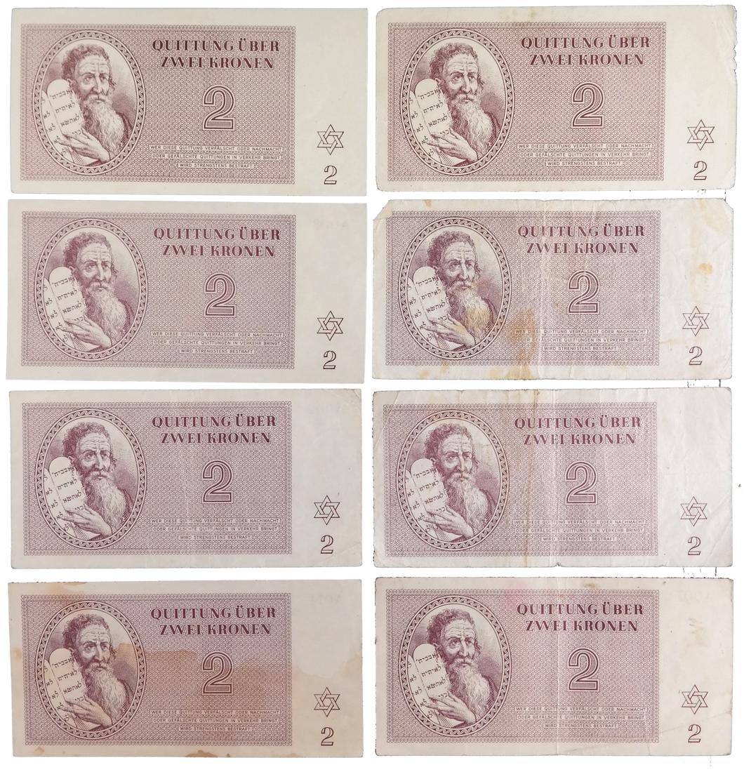 THERESIENSTADT GHETTO CONCENTRATION CAMP 2KR  NOTES (1 of 5)