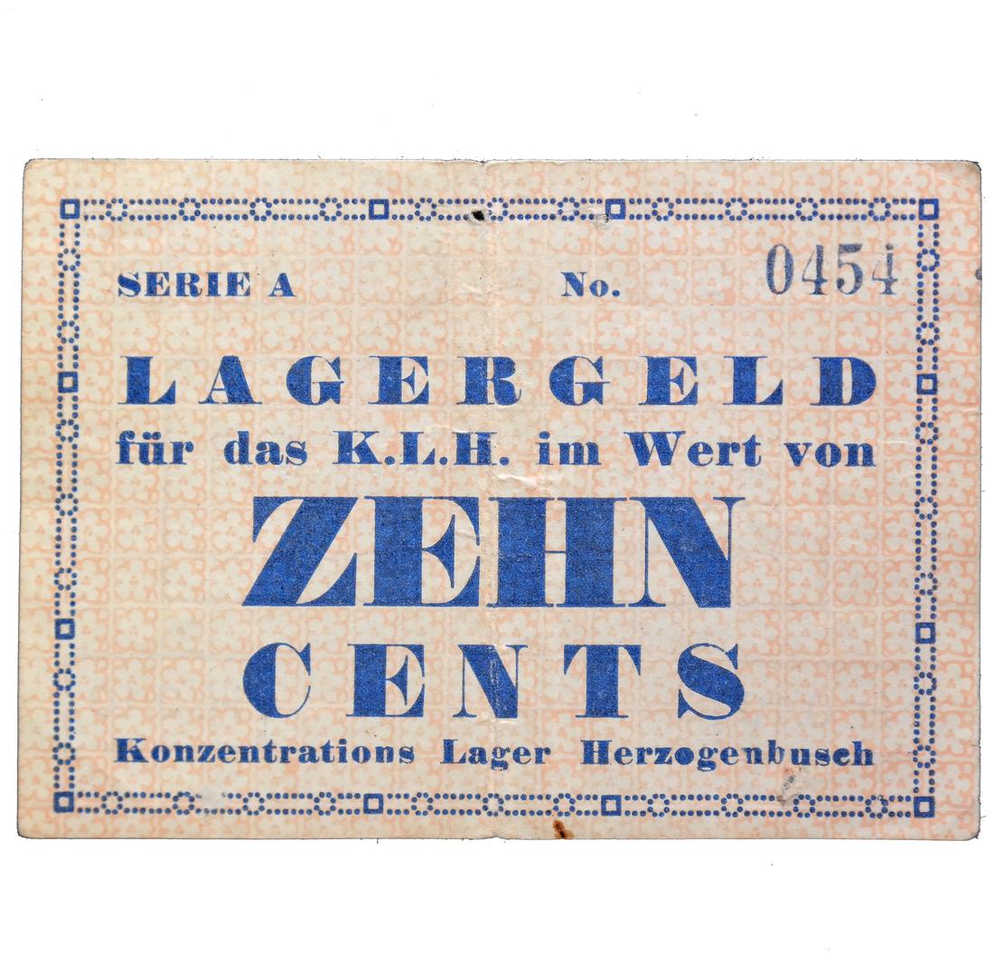 HERZOGENBUSCH VUGHT NETHERLANDS CONCENTRATION CAMP NOTE (1 of 5)