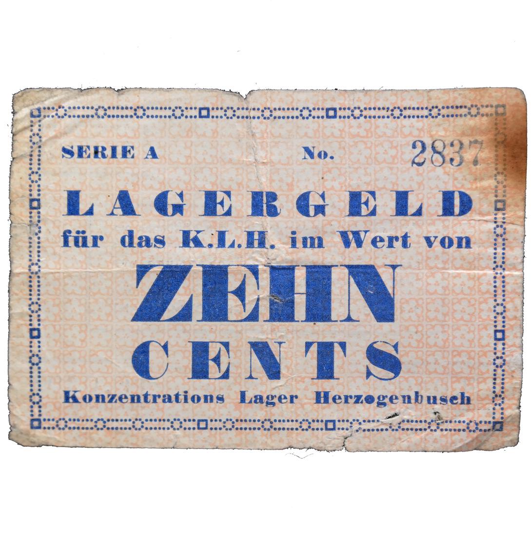 HERZOGENBUSCH VUGHT NETHERLANDS CONCENTRATION CAMP NOTE (1 of 5)