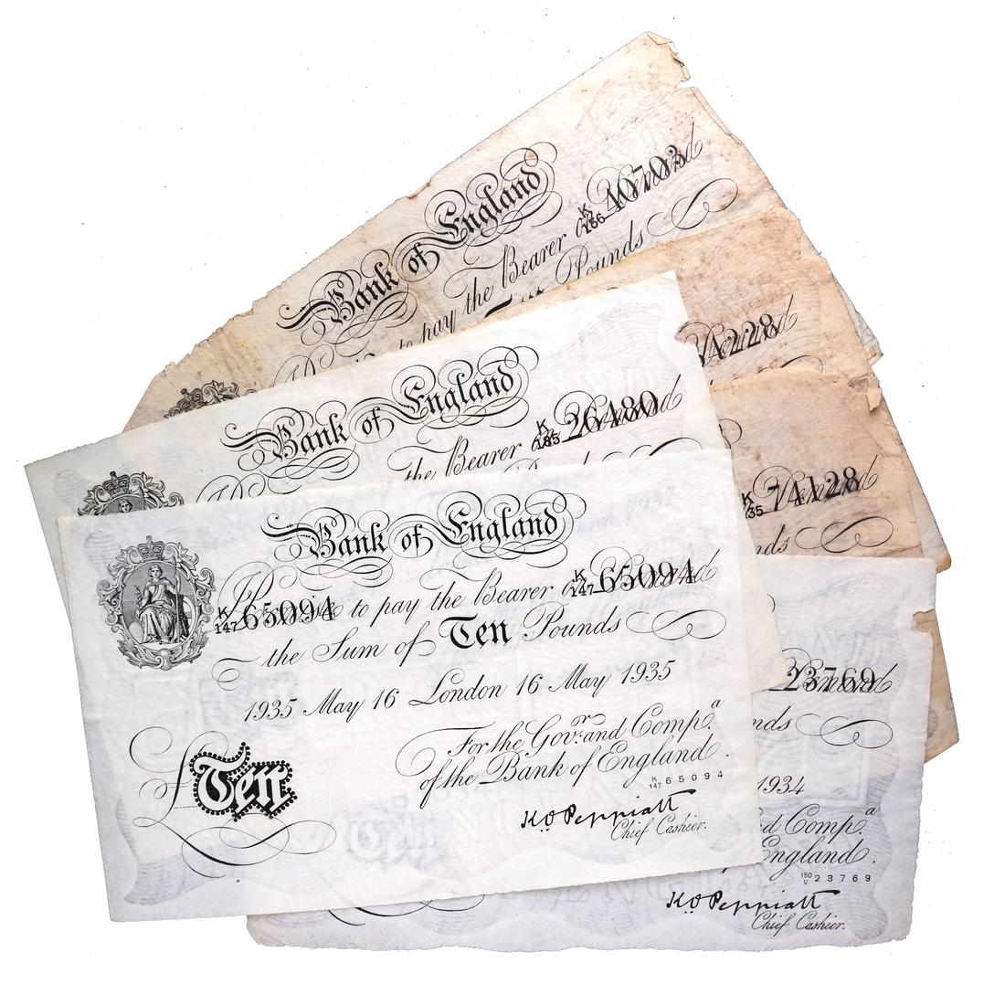 GREAT BRITAIN WWII OPERATION BERNHARD £10 FORGERY (1 of 8)