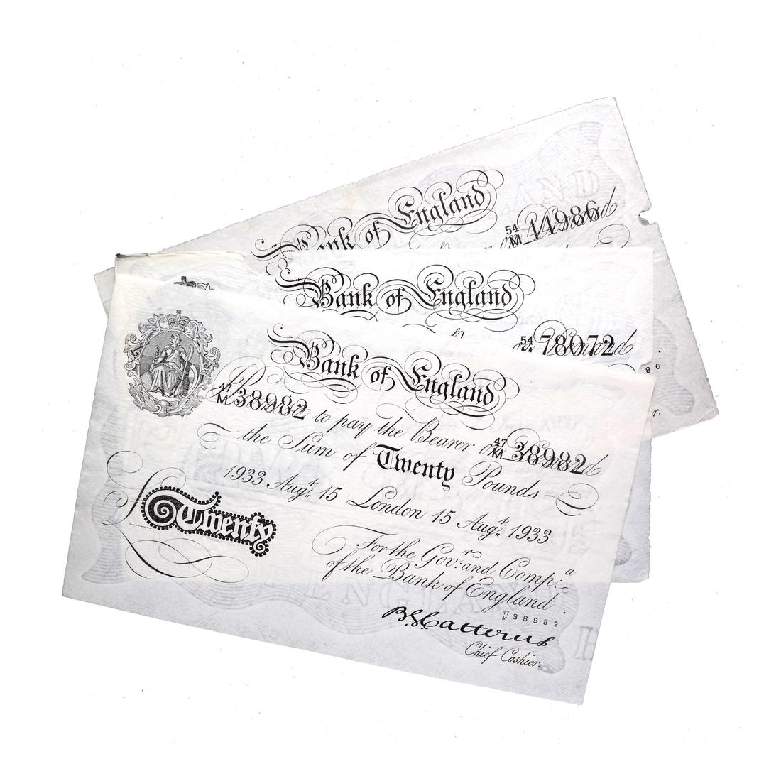 GREAT BRITAIN WWII OPERATION BERNHARD £20 FORGERY (1 of 5)