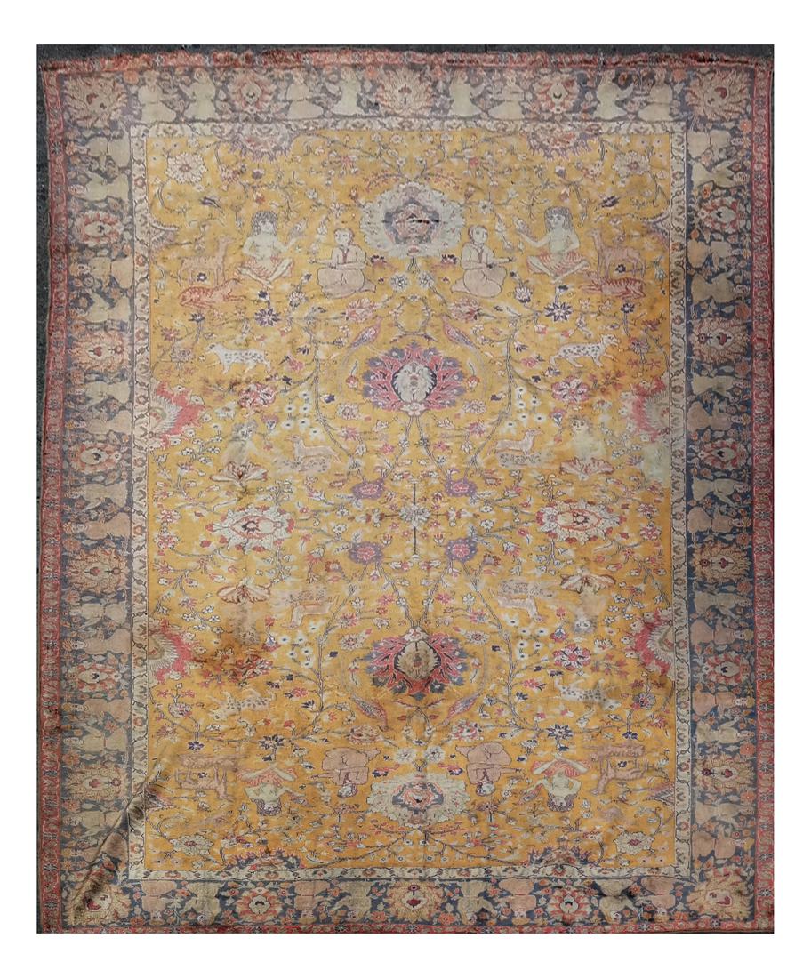 Antique Persian Silk Rug (1 of 10)