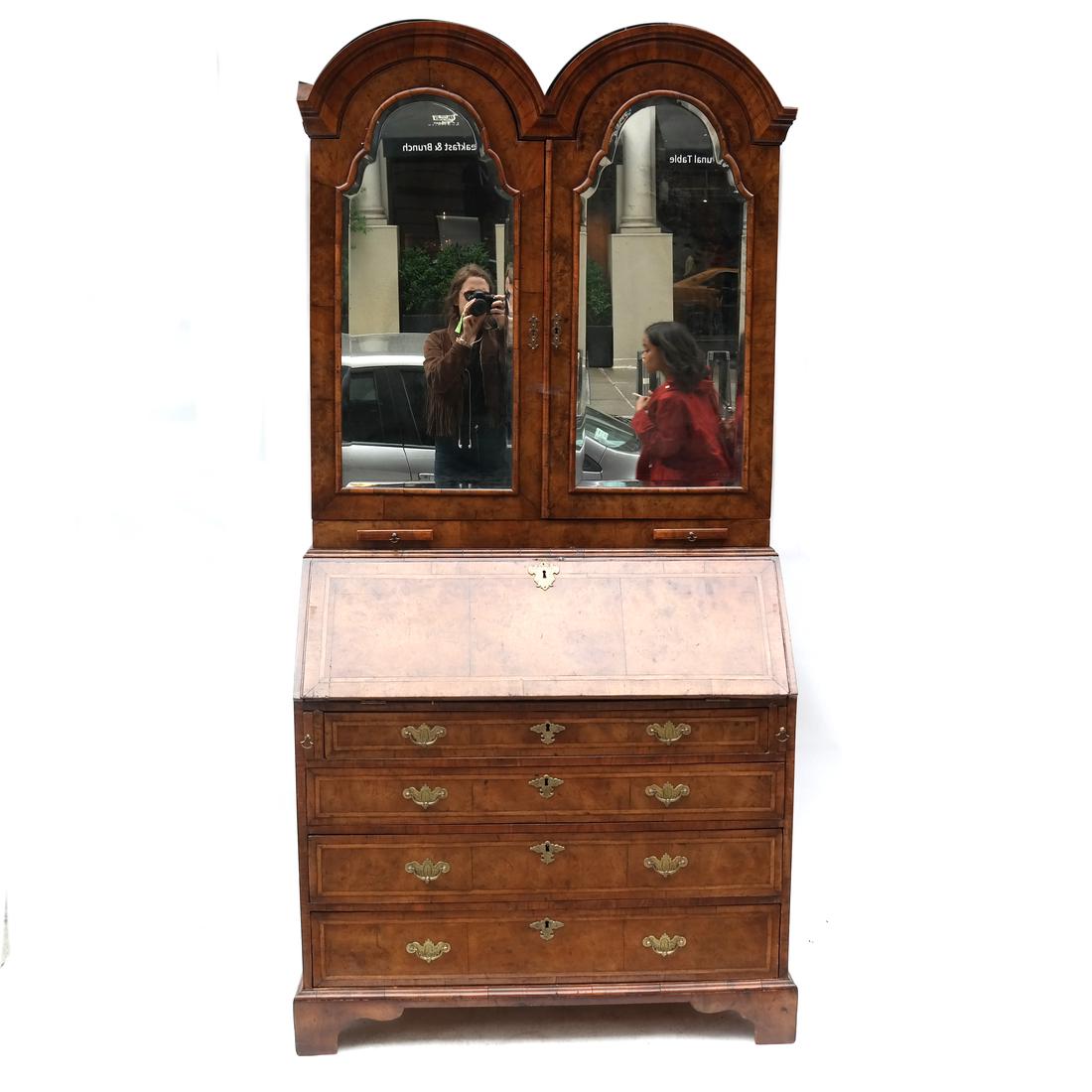 Antique Queen Anne Secretary-Bookcase (1 of 10)