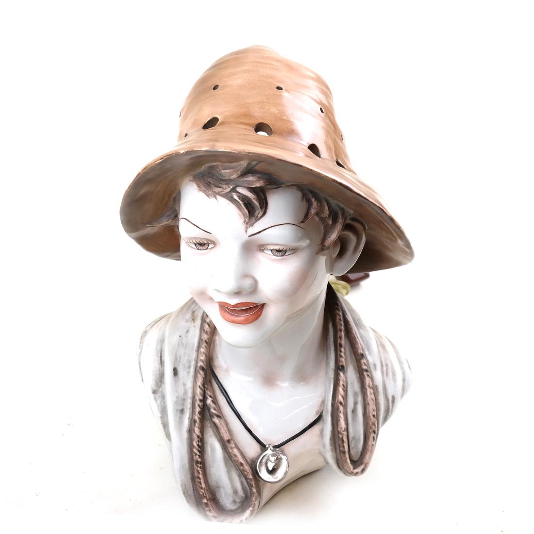 Italian Porcelain Figural Lamp (1 of 6)