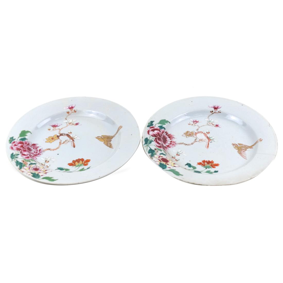 Pair of Chinese  Porcelain Plates (1 of 6)