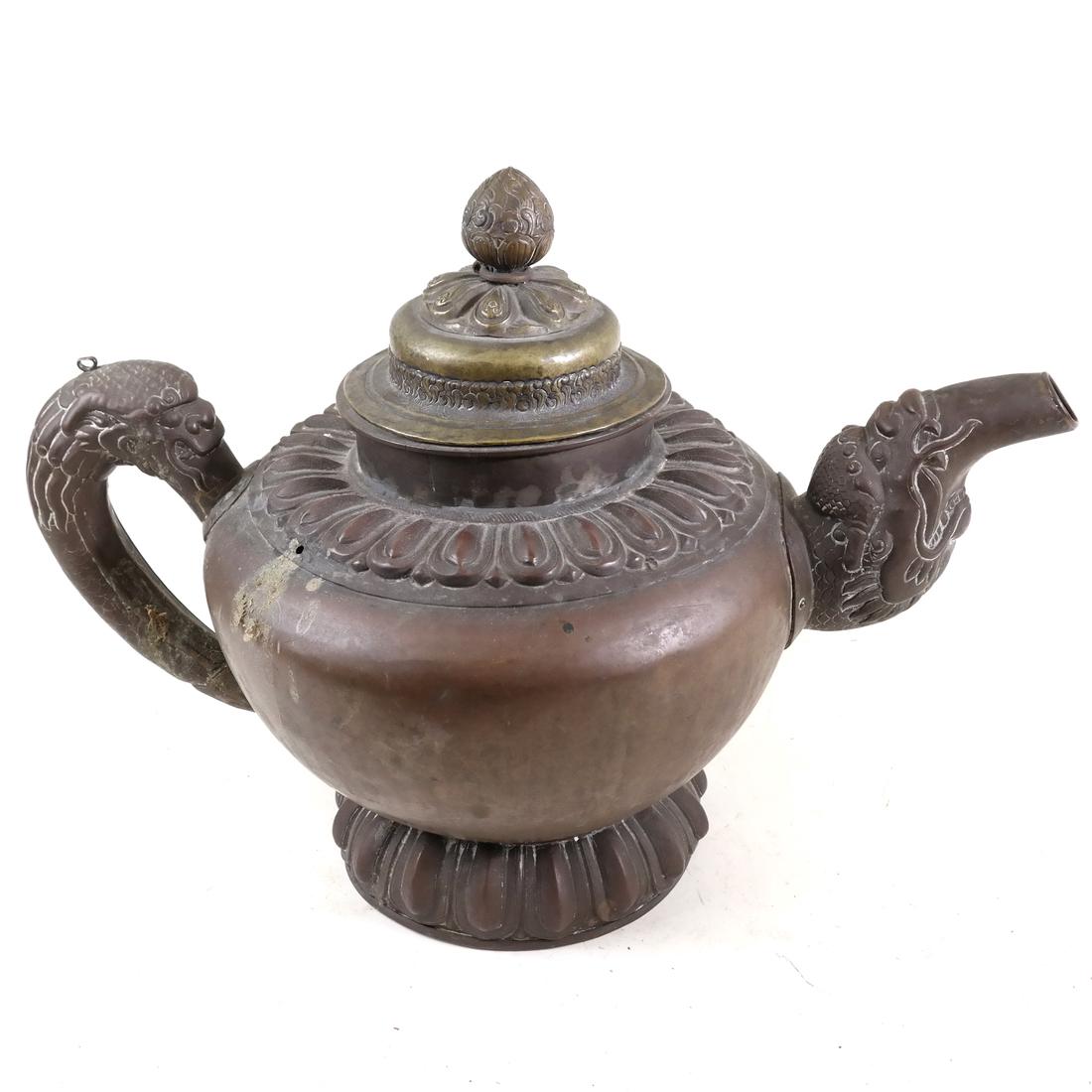 Tibetan-Style Metal Teapot (1 of 7)