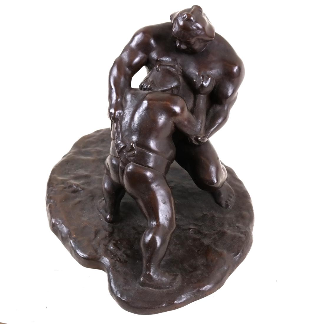 Bronze Sumo Wrestlers (1 of 7)
