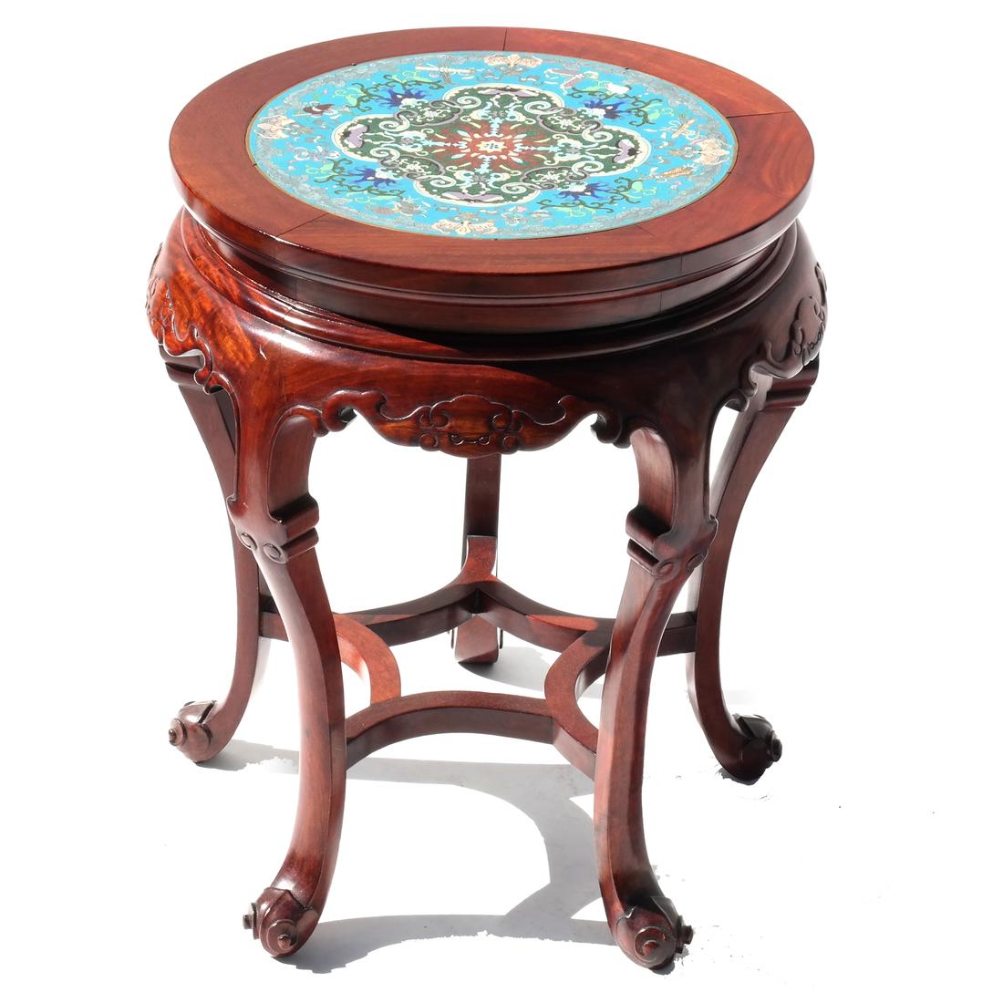 Japanese Cloisonne Taboret Table (1 of 5)