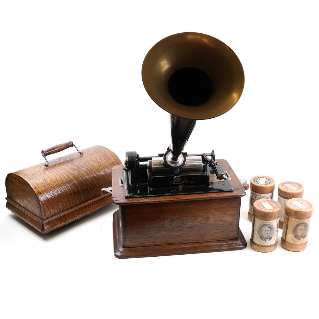 Edison Cylinder Phonograph Player (1 of 8)