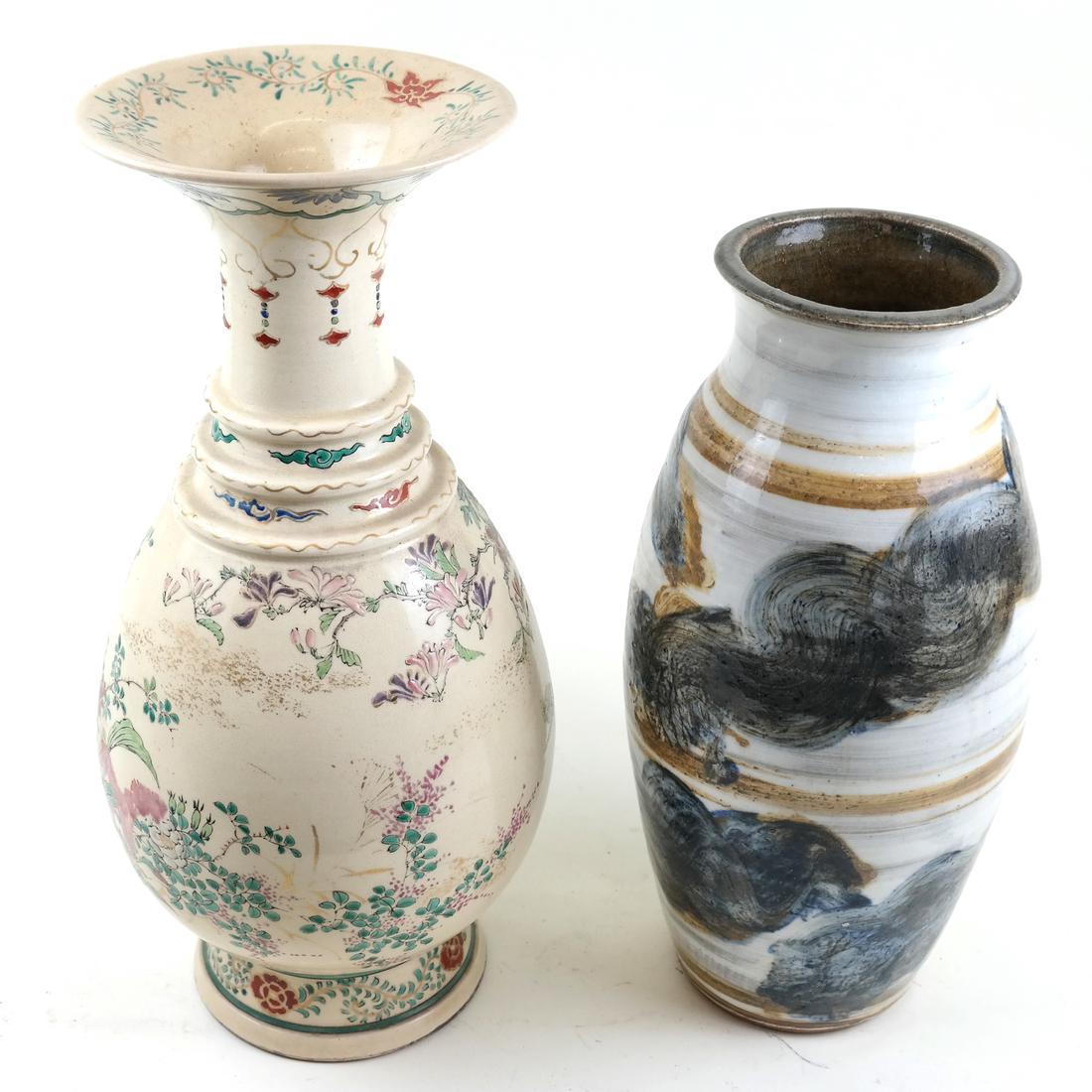 Two Ceramic Decorated Vases (1 of 7)