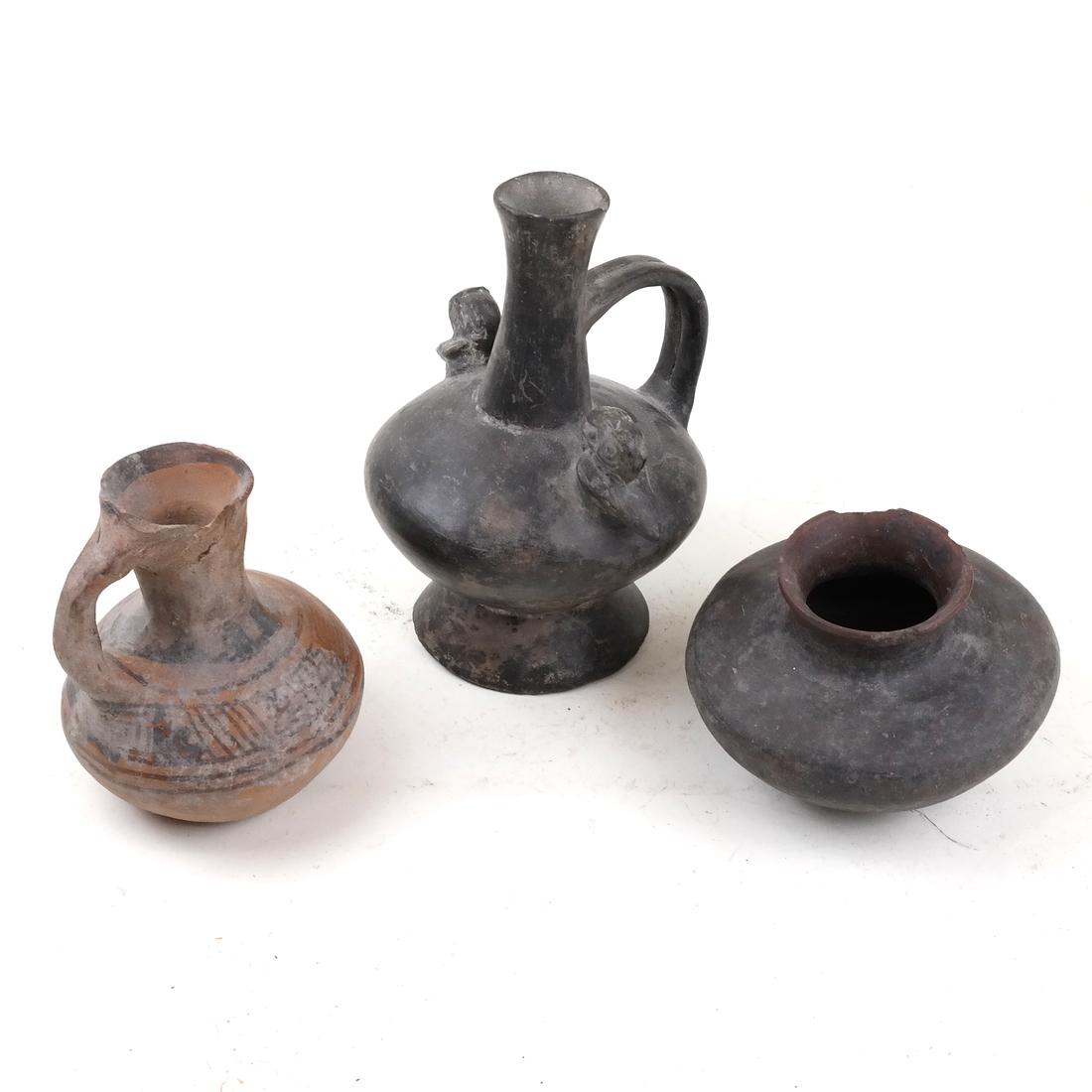 Three Antique Ceramic Vases (1 of 10)