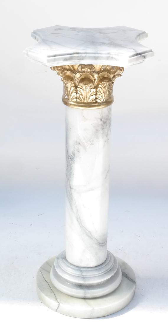 Marble and Bronze Pedestal (1 of 4)