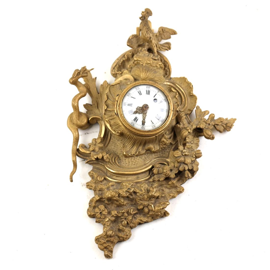 Miniature Bronze Cartel Clock (1 of 7)