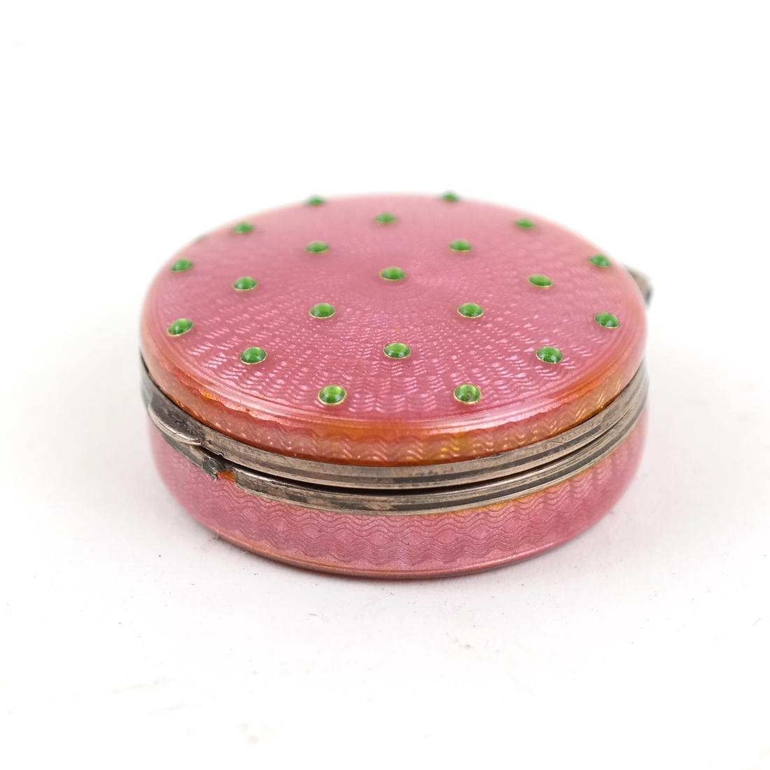 Russian Guilloche Enamel Pill Box (1 of 6)