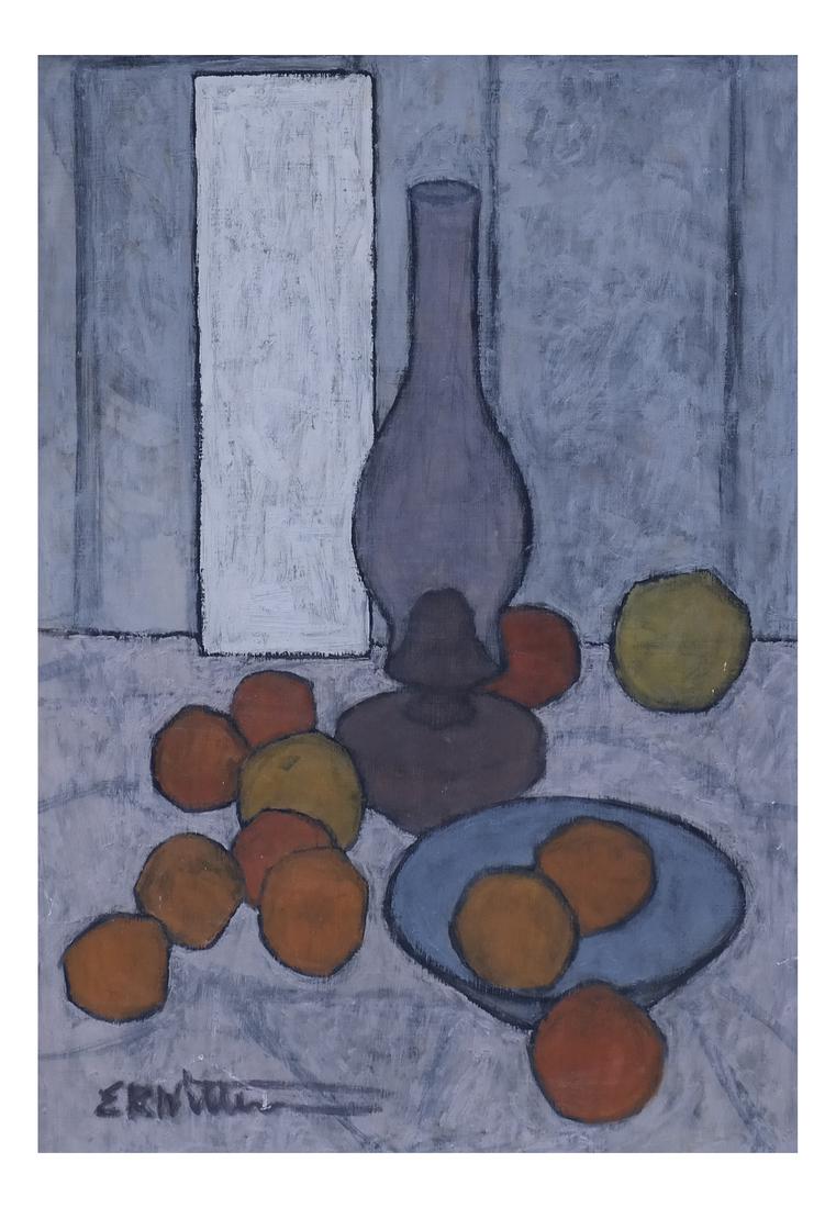 Modernist Abstract Still Life, Oil Masonite (1 of 6)