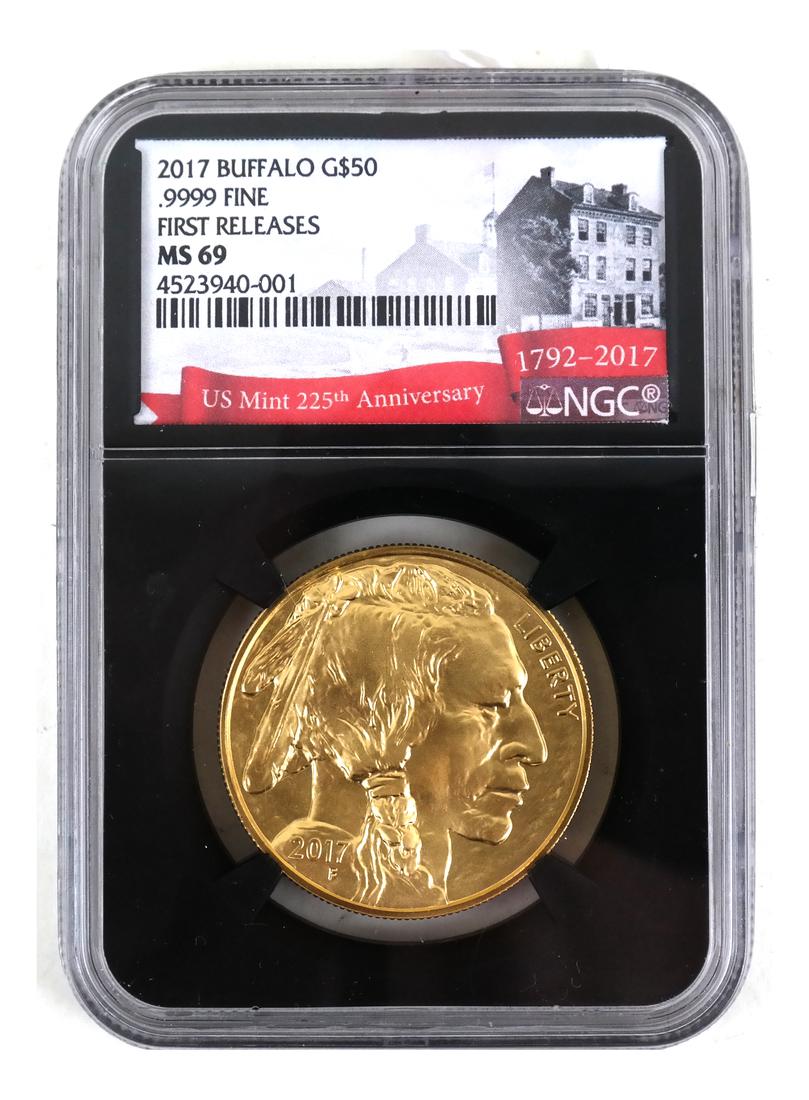U.S. Gold $50 Buffalo Coin, 2017-F (1 of 3)
