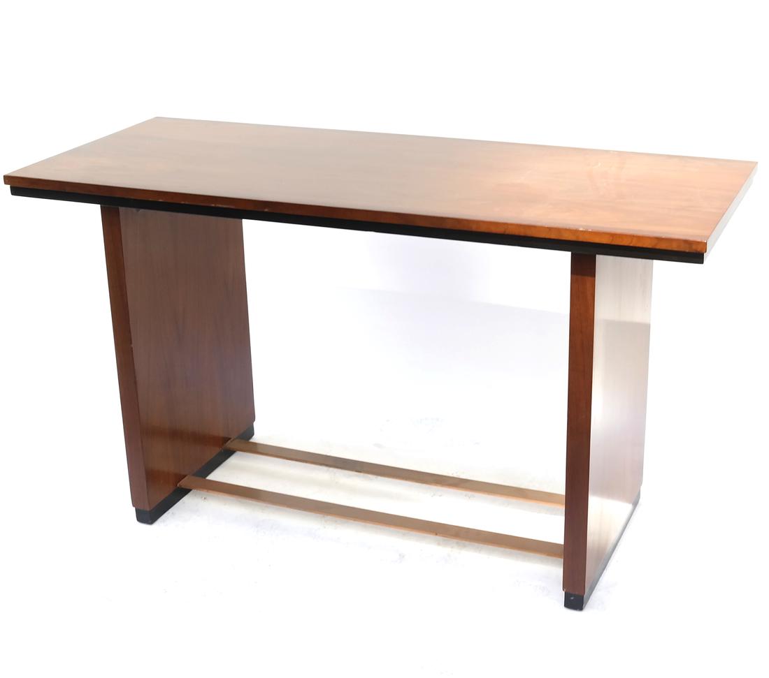 Modern Walnut & Copper Console (1 of 6)
