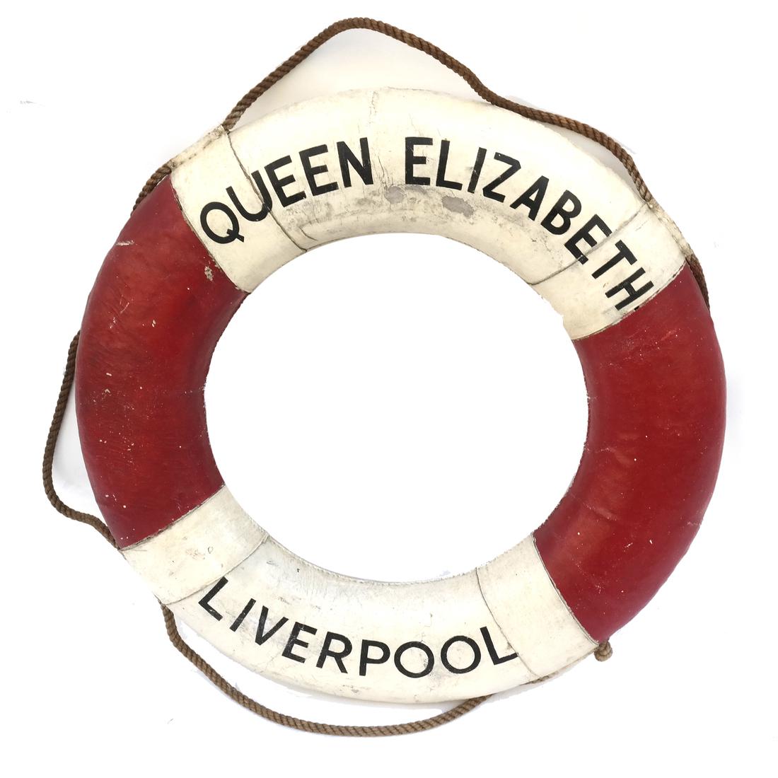 R.M.S. Queen Elizabeth Original Life Ring (1 of 7)