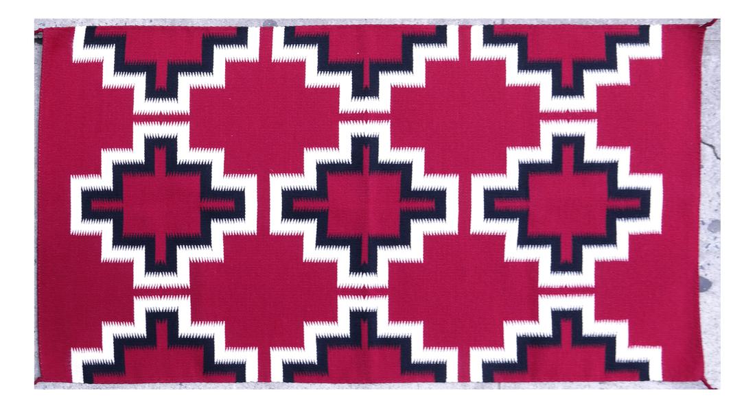 Navajo Rug, Sarah Yazzue - Weaver (1 of 5)