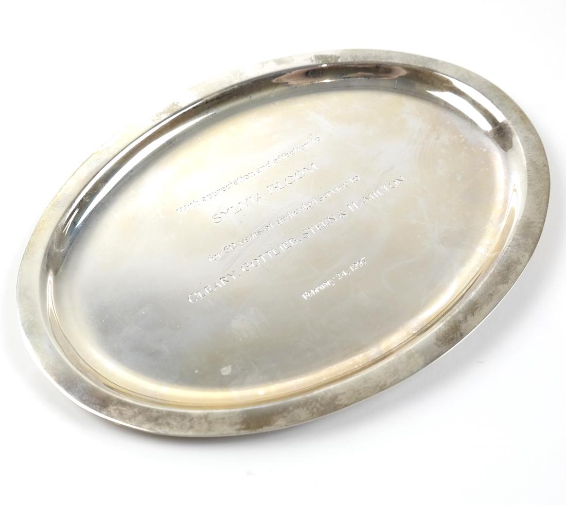 Tiffany & Co Sterling Oval Card Tray (1 of 4)