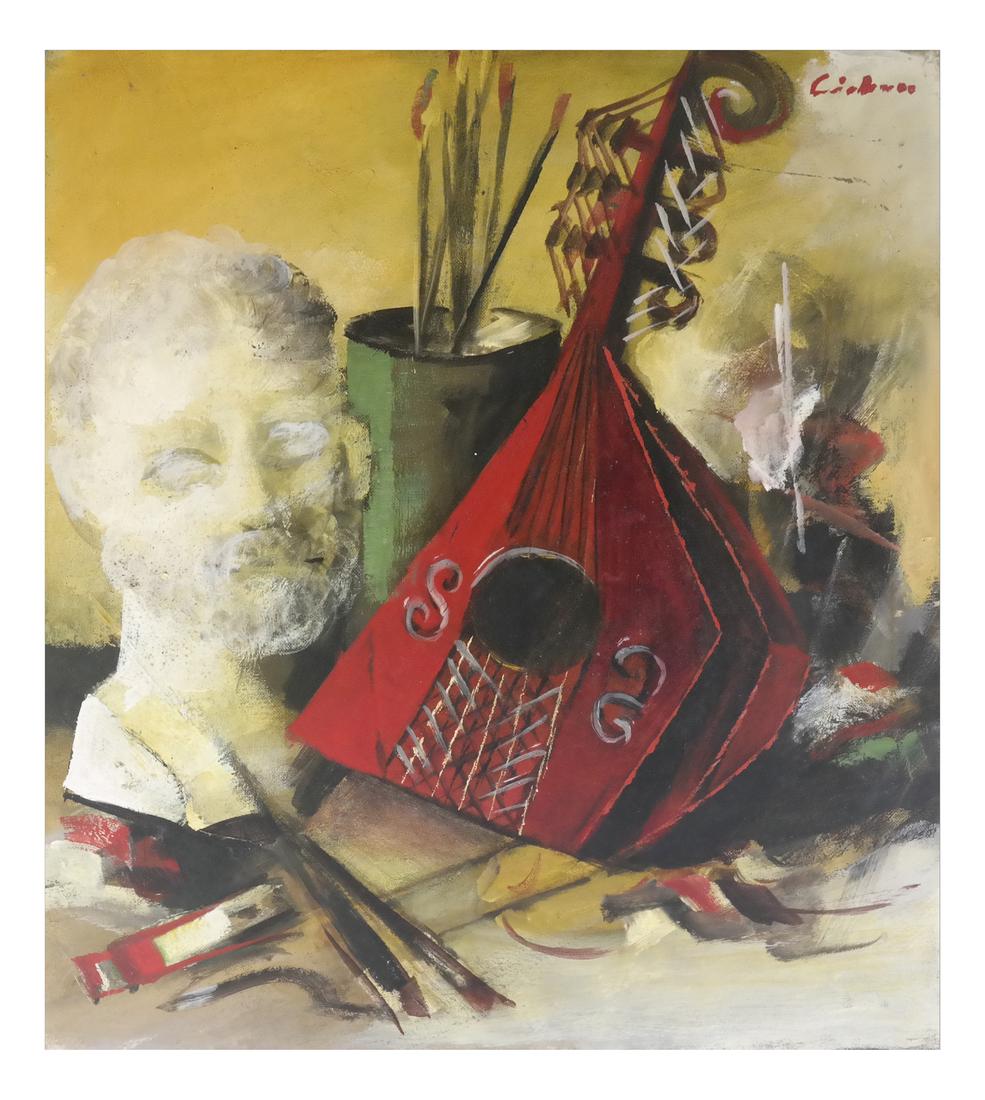 Unframed Still Life, Oil on Canvas (1 of 5)