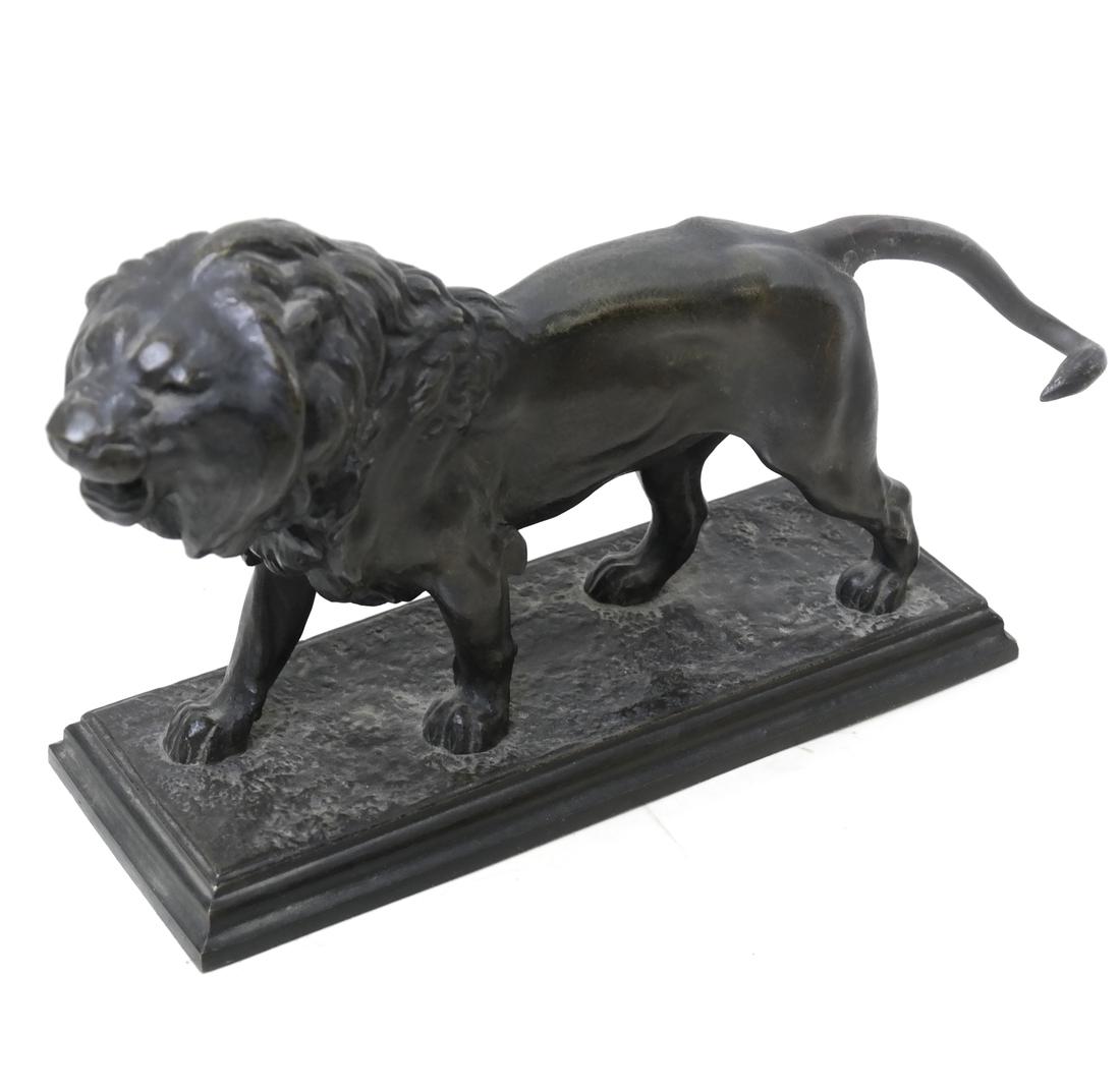 A. L. Barye, Bronze "Lion Qui Marche" (1 of 6)