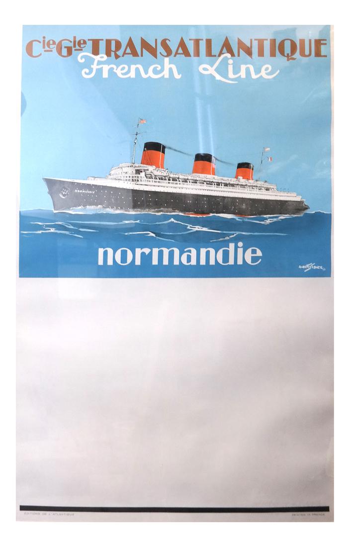 Albert Sebille, "Normandie" - Color Lithograph Poster (1 of 3)