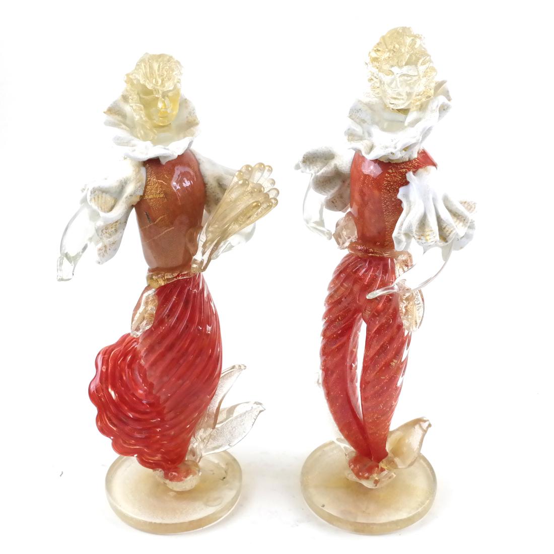 Pair of Venetian Glass Figures (1 of 7)