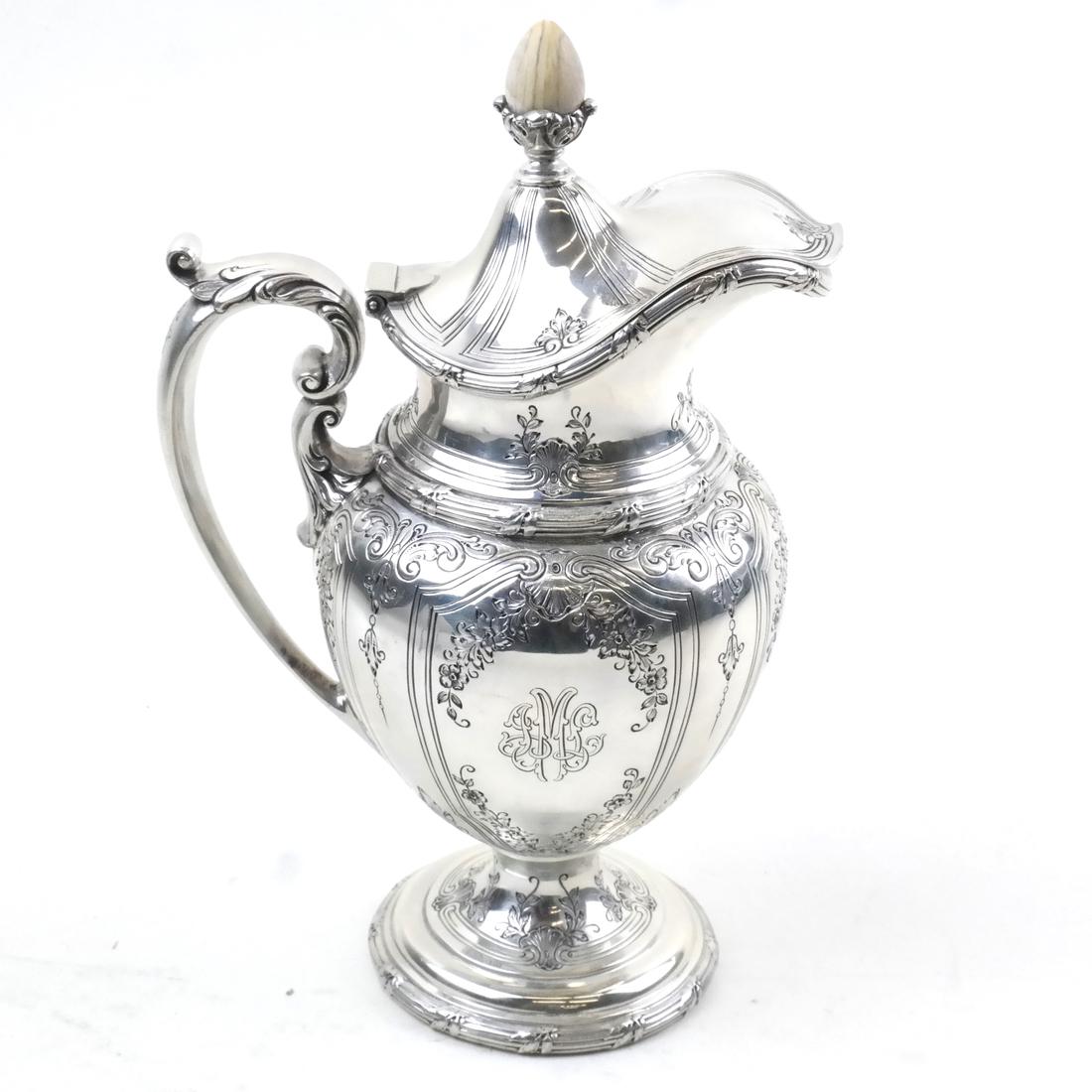 Gorham Mfg. Co. Sterling Covered Milk Jug (1 of 7)