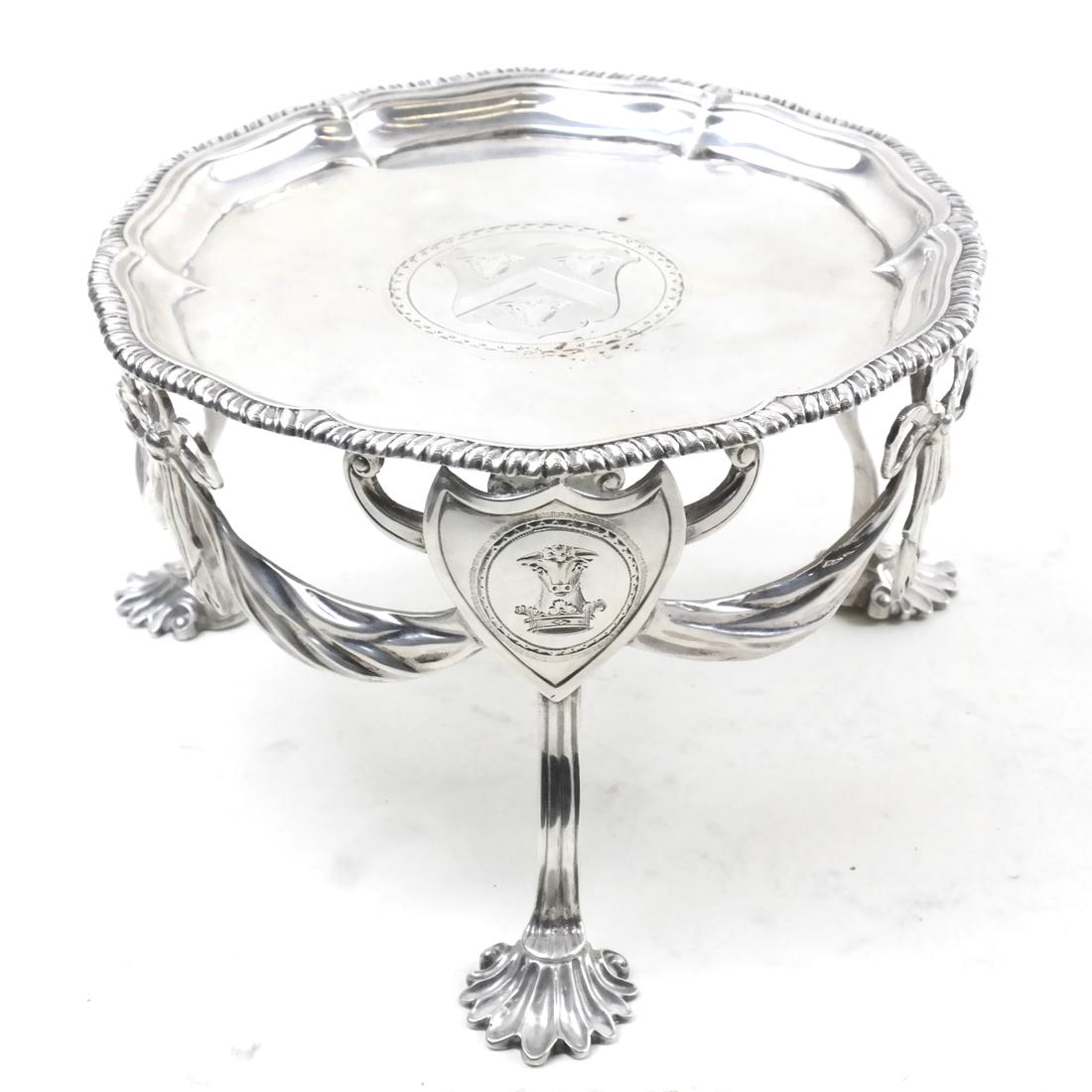 George III Sterling Coffee Pot Stand (1 of 6)