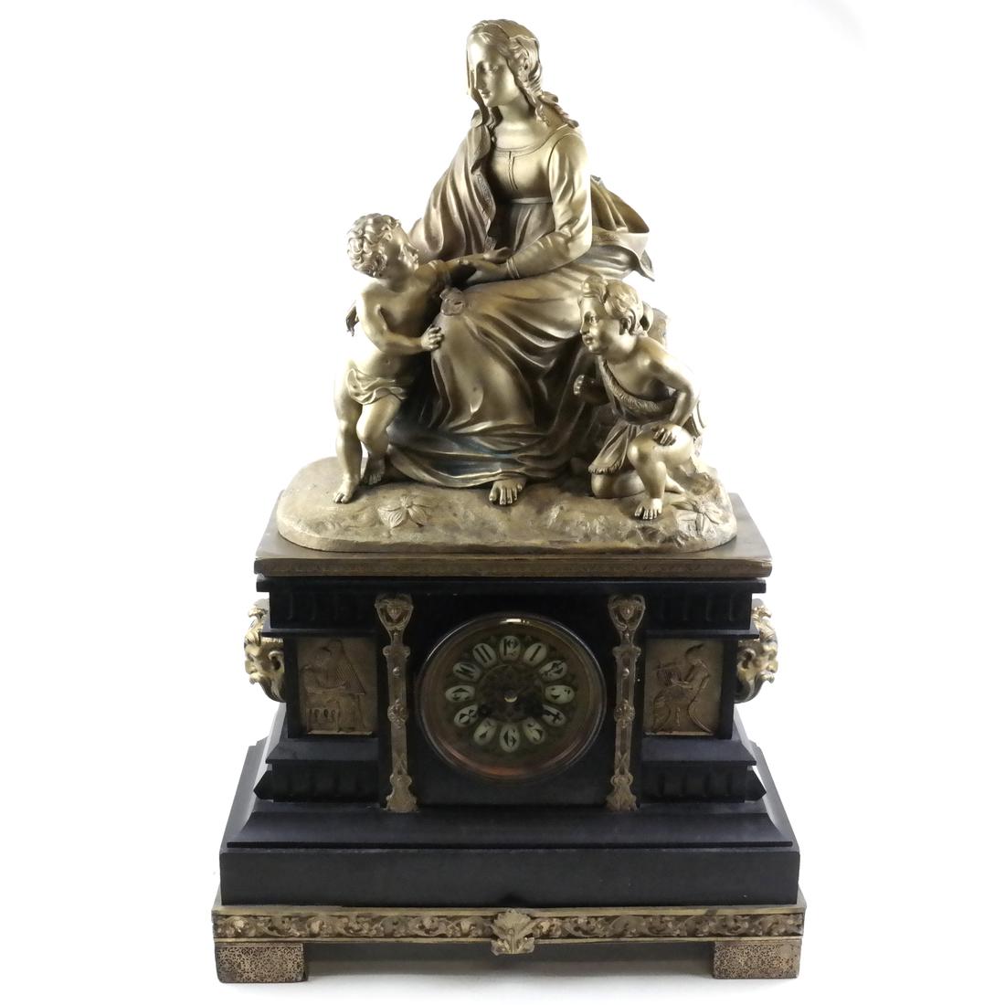 19th Century Figural Mantel Clock (1 of 8)