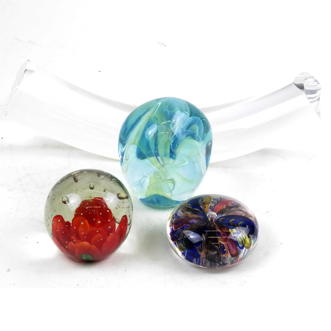 Four Various Paperweights (1 of 5)