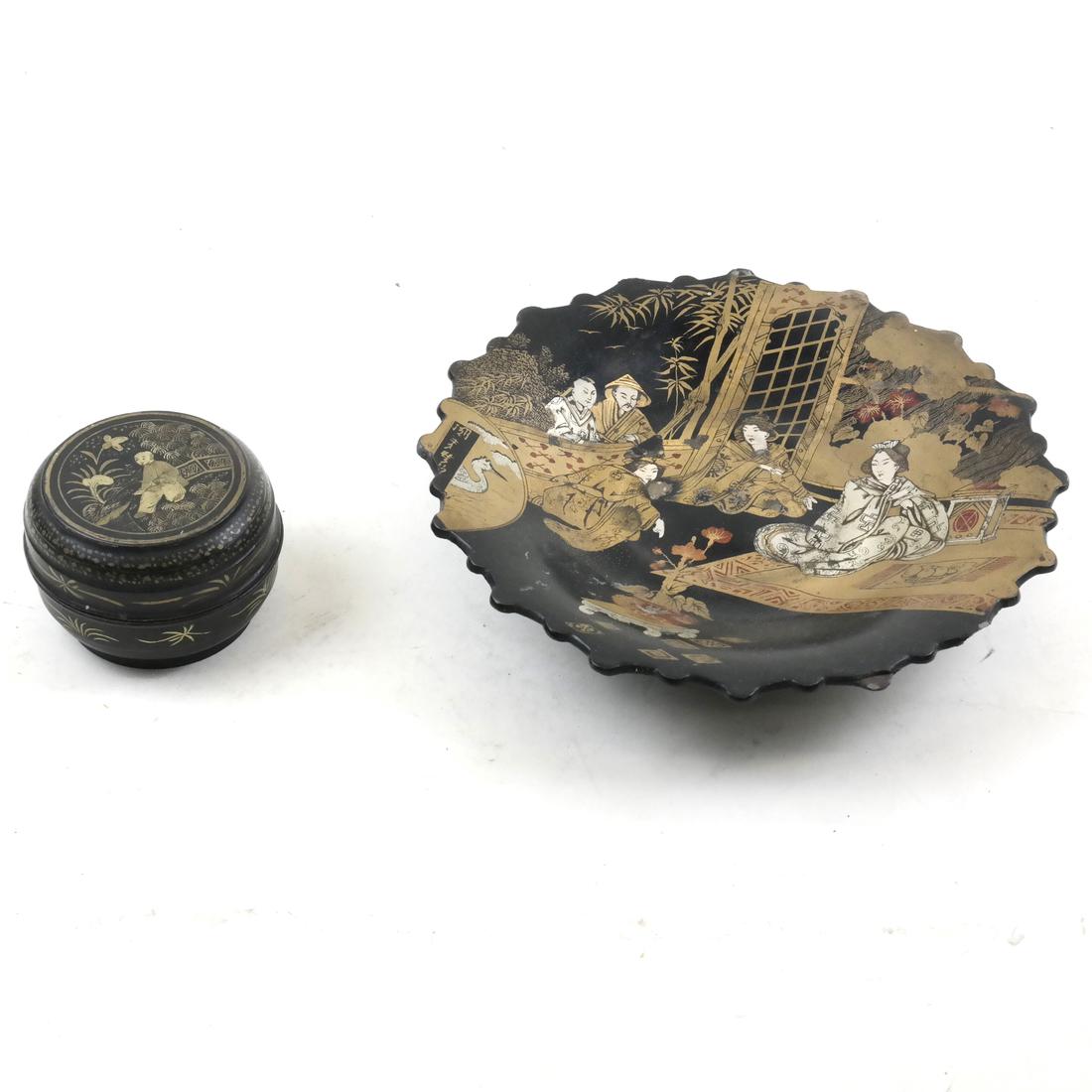 Two Asian Lacquered Items (1 of 5)