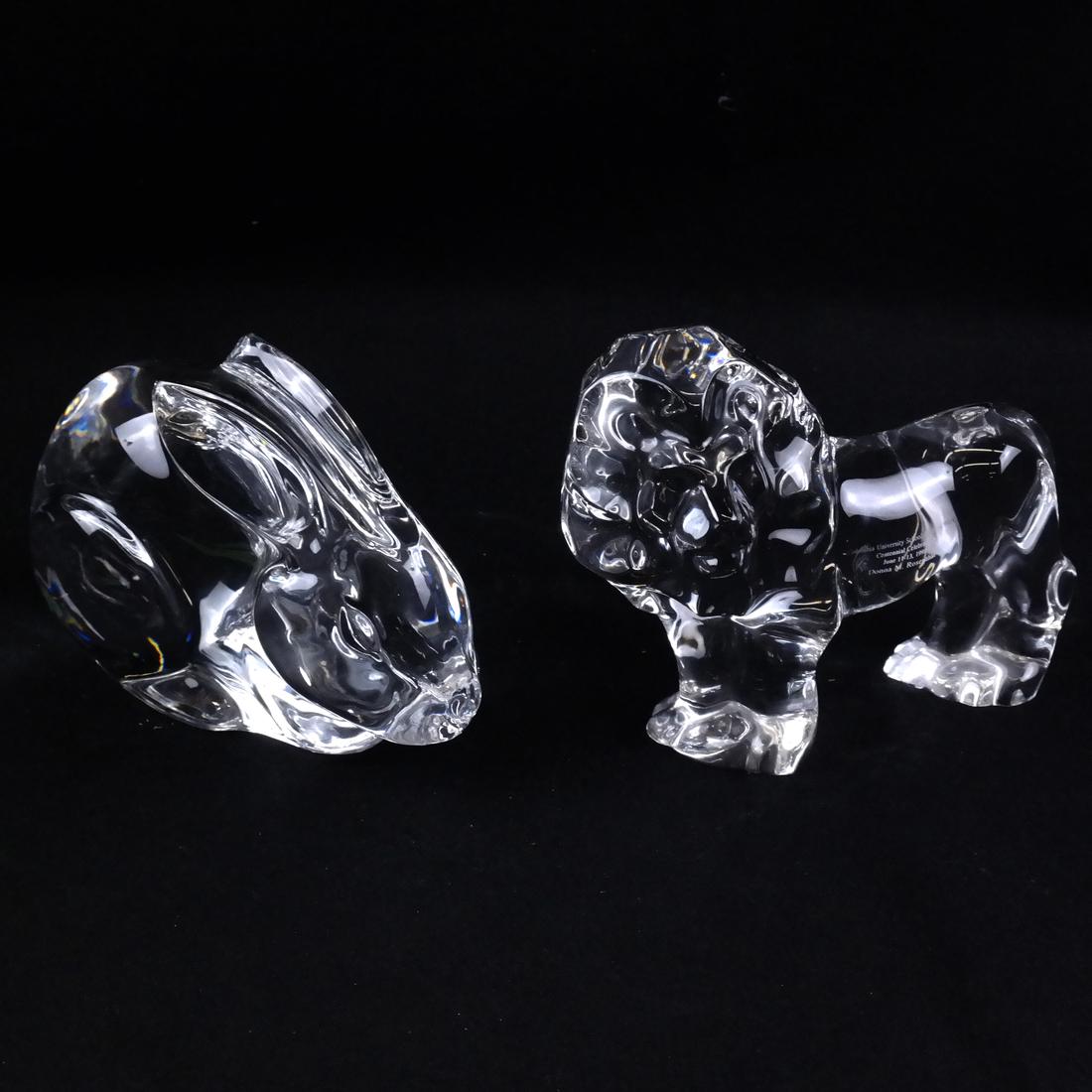 Two "Val St. Lambert" Glass Animals (1 of 5)