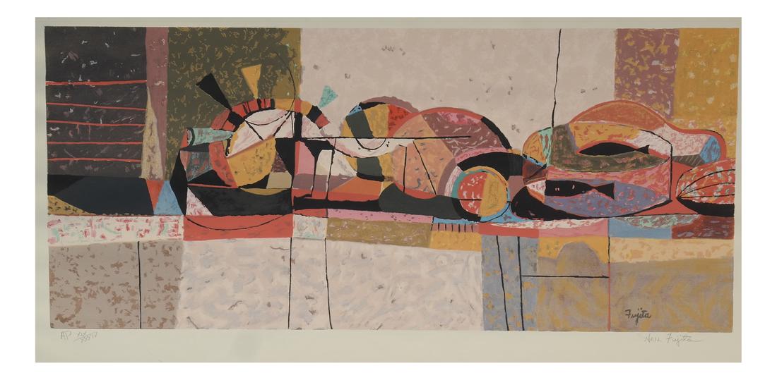 Neil Fujita, Abstract Woodblock Print (1 of 6)
