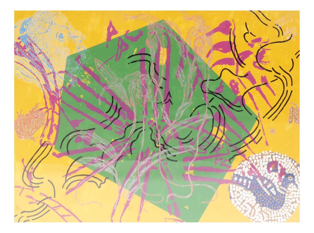 Graves, Framed Abstract Lithograph (1 of 7)