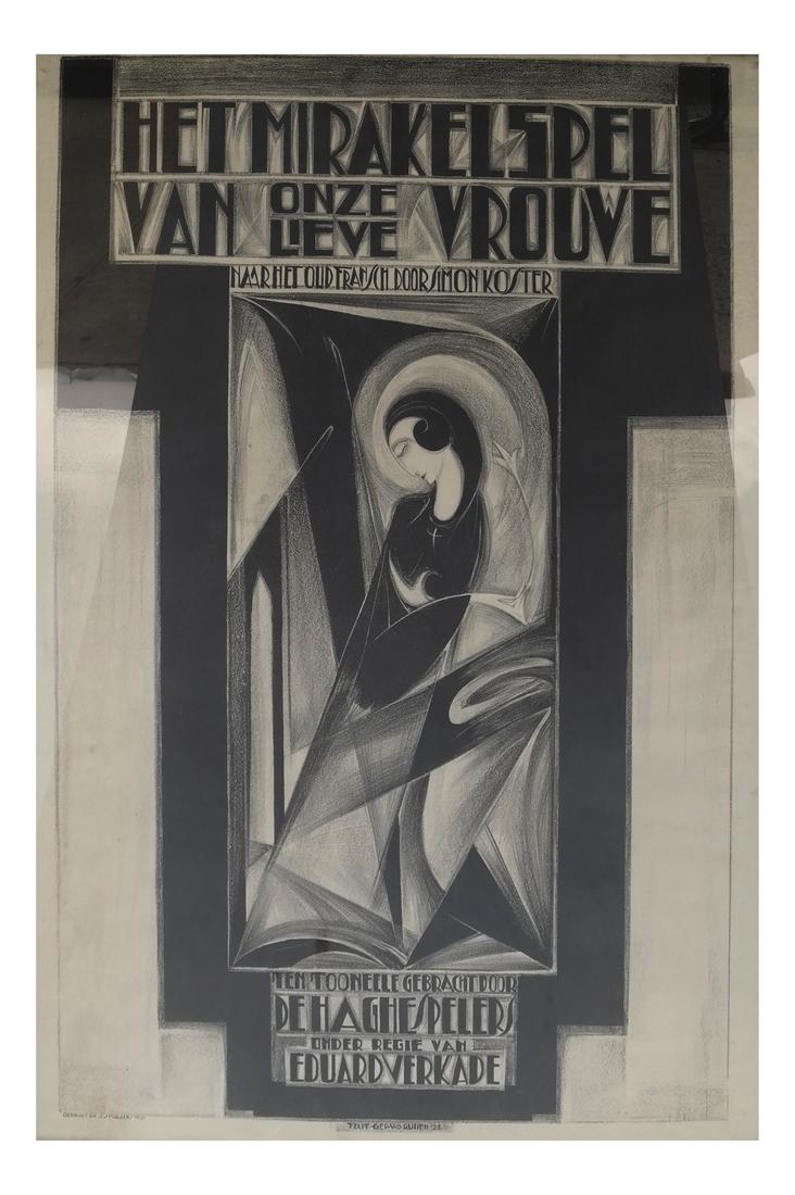 Gerard Rutten, Het Mirakelspel Poster - Lithograph (1 of 7)
