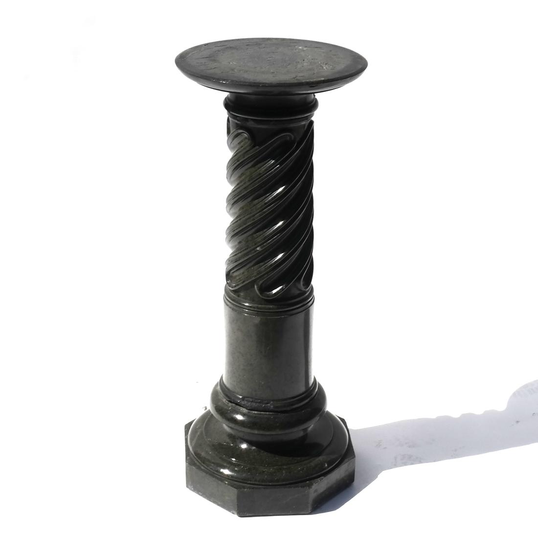 Renaissance Revival Marble Composition Pedestal (1 of 7)