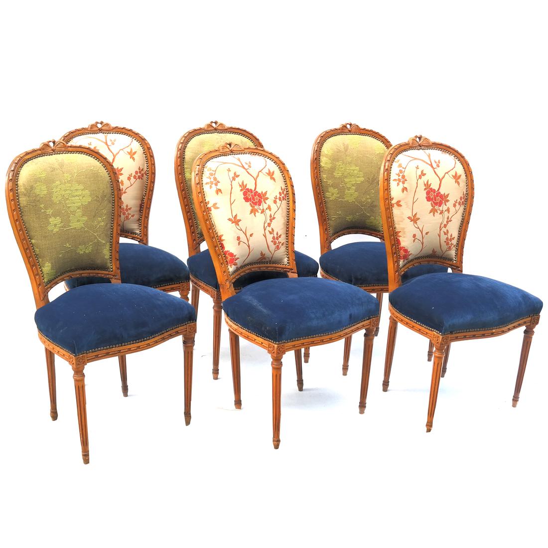Set of 6 French-Style Side Chairs (1 of 6)