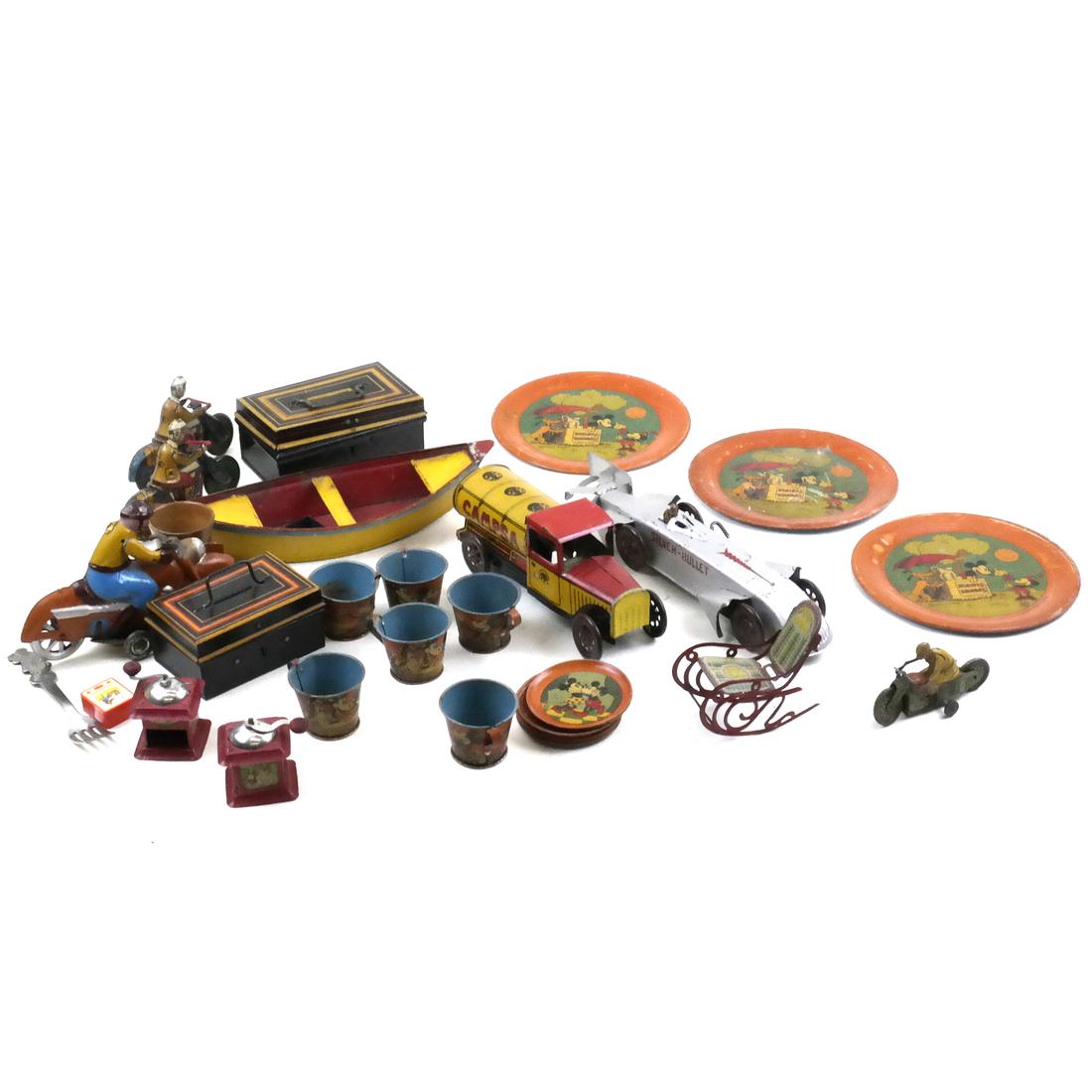 Group of Vintage Painted Metal Toys (1 of 6)