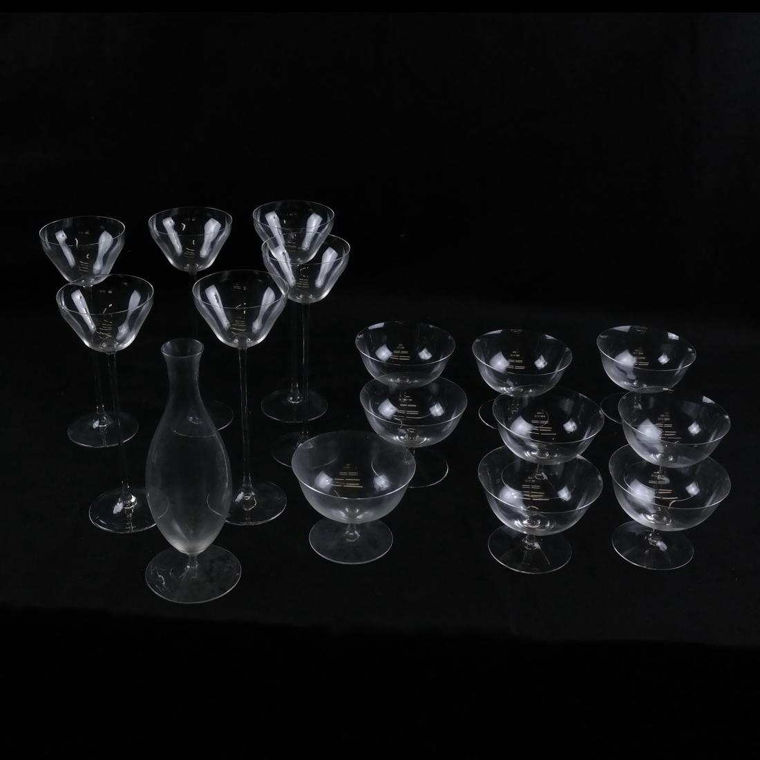 Josef Hoffman, 16 Piece Decanter and Stemware (1 of 5)