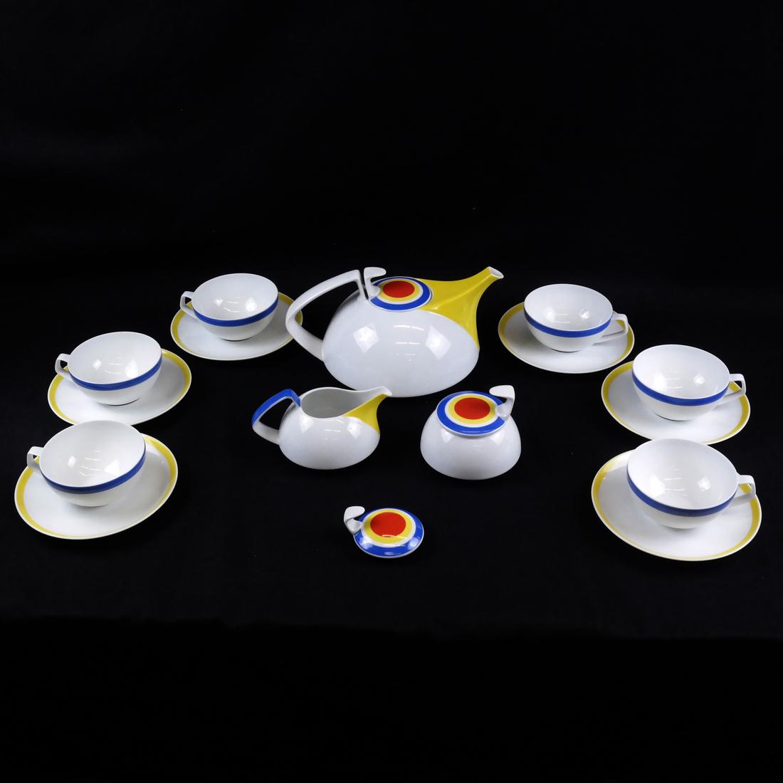15 Piece Herbert Bayer Gropius-Designed Tea Set (1 of 6)