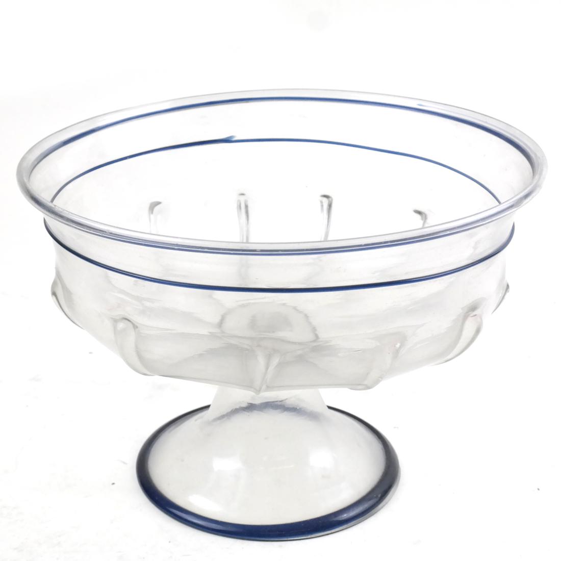 Antique Venetian Glass Footed Compote (1 of 4)