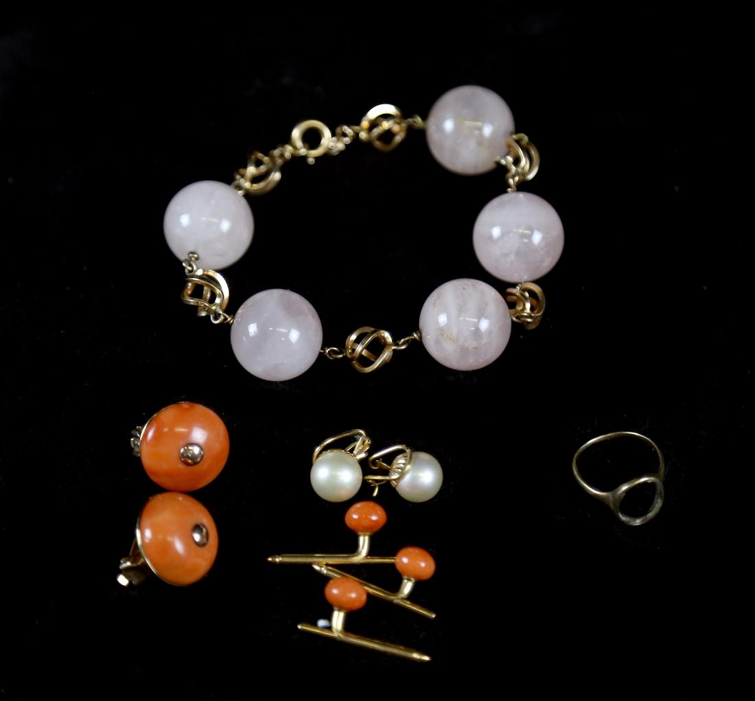 Group of Nine 14k Mounted Jewelry Pieces (1 of 2)